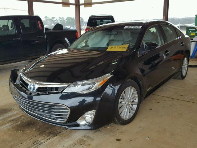 4T1BD1EB6DU005713 - 2013 TOYOTA AVALON HYB BLACK photo 2