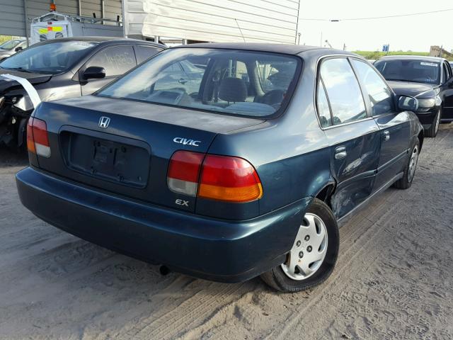 1HGEJ8544TL040017 - 1996 HONDA CIVIC EX მწვანე ფოტო 4