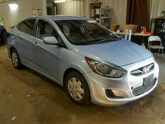 KMHCT4AE7DU347762 - 2013 HYUNDAI ACCENT GLS BLUE photo 1