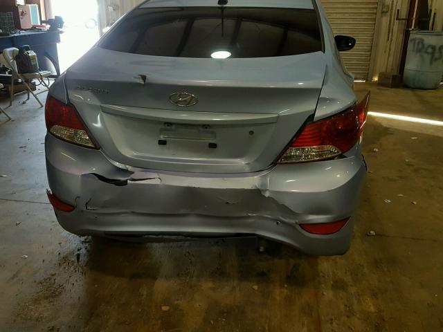 KMHCT4AE7DU347762 - 2013 HYUNDAI ACCENT GLS BLUE photo 9