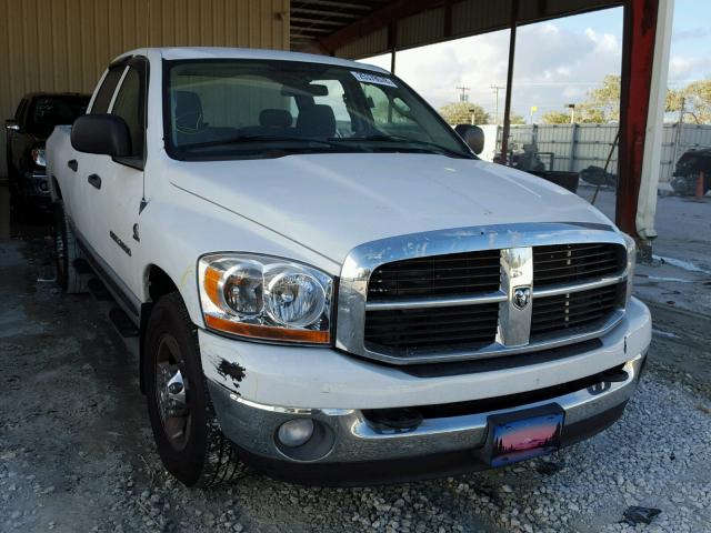 3D7KR28C46G273767 - 2006 DODGE RAM 2500 S WHITE photo 1