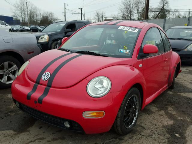 3VWCC21C7XM429469 - 1999 VOLKSWAGEN NEW BEETLE RED photo 2