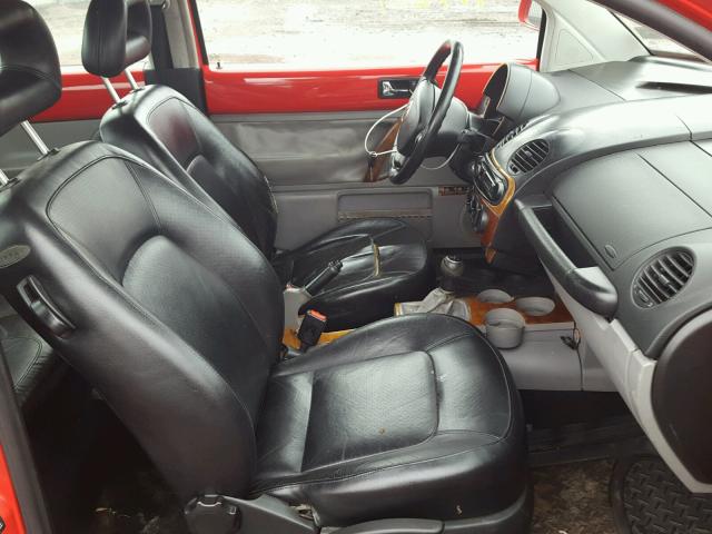 3VWCC21C7XM429469 - 1999 VOLKSWAGEN NEW BEETLE 红色 照片 5