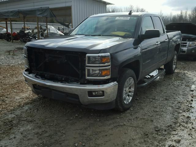 1GCRCREC6FZ148146 - 2015 CHEVROLET SILVERADO BLACK photo 2