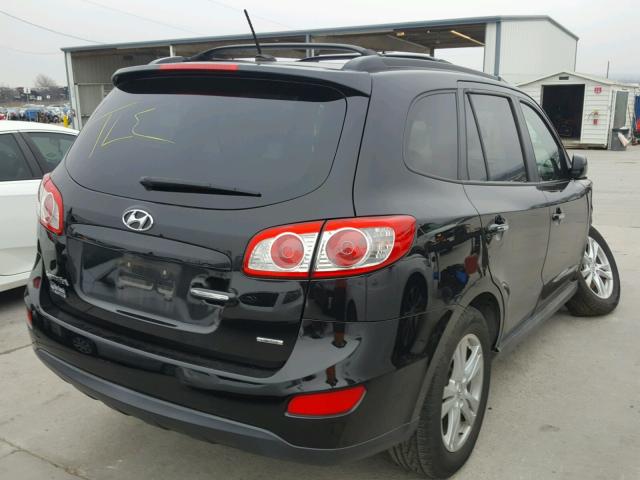 5XYZK3AB9CG107002 - 2012 HYUNDAI SANTA FE L BLACK photo 4