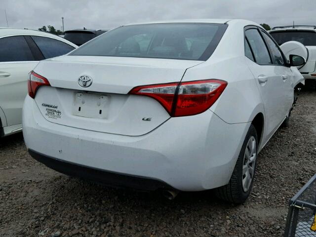 5YFBURHE5EP161863 - 2014 TOYOTA COROLLA L WHITE photo 4