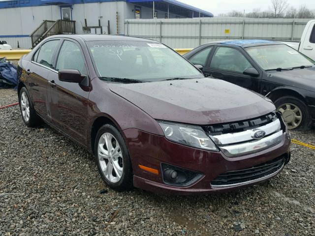 3FAHP0HA2CR345097 - 2012 FORD FUSION SE PURPLE photo 1