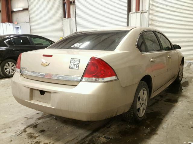 2G1WA5EN8A1142457 - 2010 CHEVROLET IMPALA LS GOLD photo 4