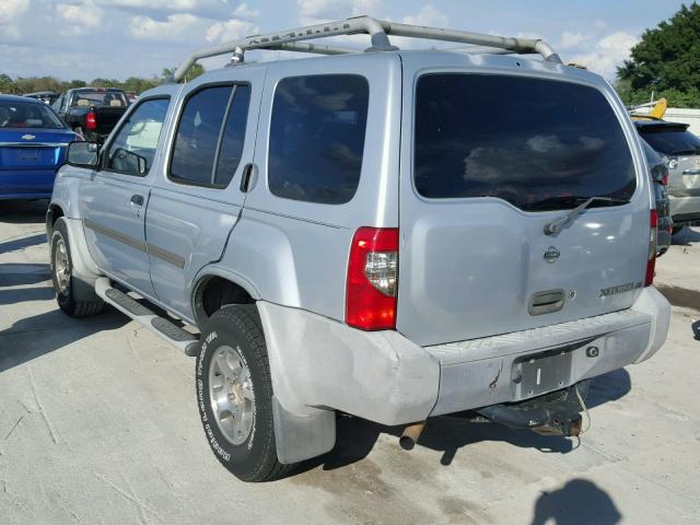 5N1ED28T9YC576454 - 2000 NISSAN XTERRA XE SILVER photo 3