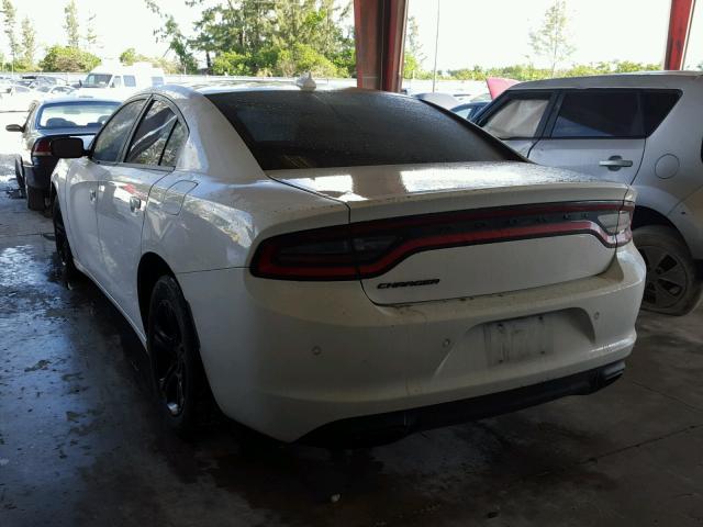 2C3CDXBG1FH768356 - 2015 DODGE CHARGER SE WHITE photo 3