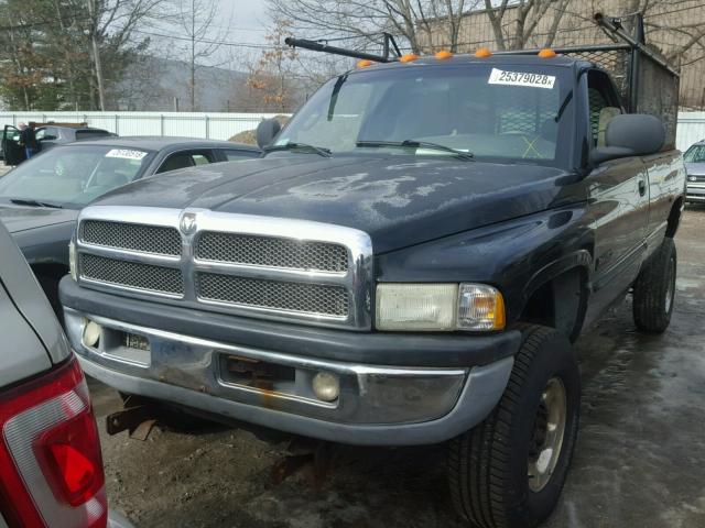 3B7KF26622M225034 - 2002 DODGE RAM 2500 BLACK photo 2