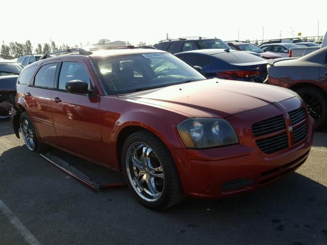 2D4FV48VX5H536317 - 2005 DODGE MAGNUM SXT RED photo 1