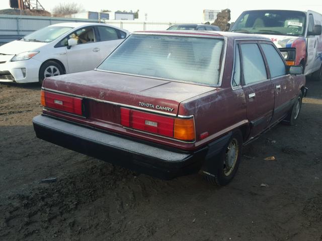 JT2SV12E9G0416057 - 1986 TOYOTA CAMRY DLX RED photo 4