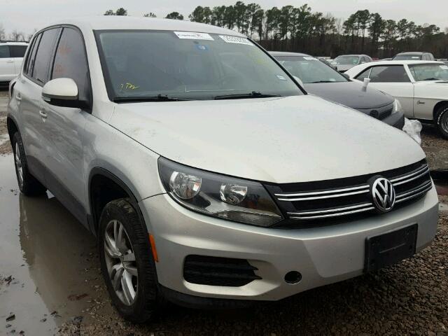 WVGAV7AX8DW542570 - 2013 VOLKSWAGEN TIGUAN S SILVER photo 1