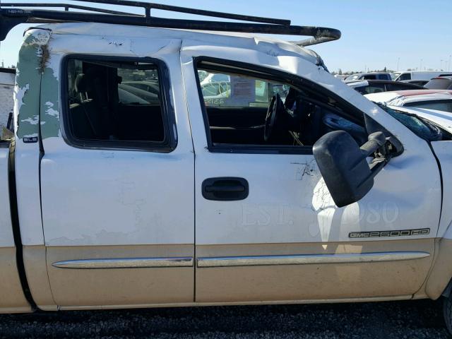 1GTHC29U17E145069 - 2007 GMC SIERRA C25 WHITE photo 9