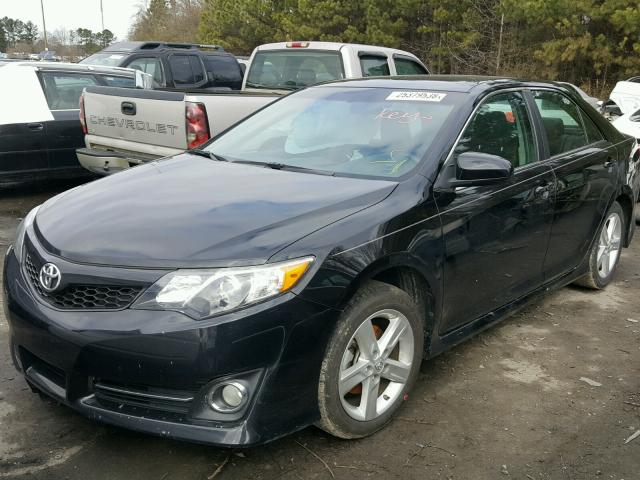 4T1BF1FK1DU692043 - 2013 TOYOTA CAMRY L BLACK photo 2