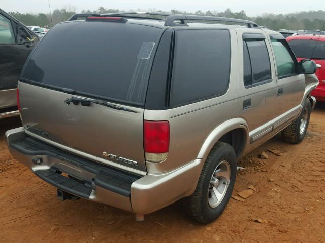 1GNCS13W6YK216651 - 2000 CHEVROLET BLAZER TAN photo 4