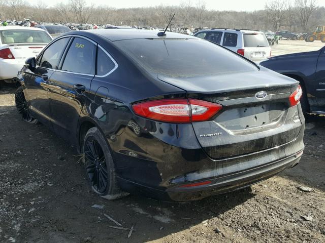 3FA6P0HD4GR279997 - 2016 FORD FUSION SE BLACK photo 3