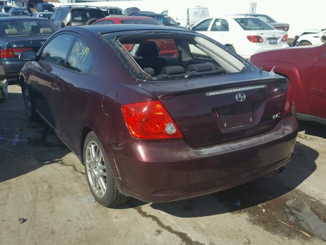 JTKDE167650029824 - 2005 TOYOTA SCION TC PURPLE photo 3