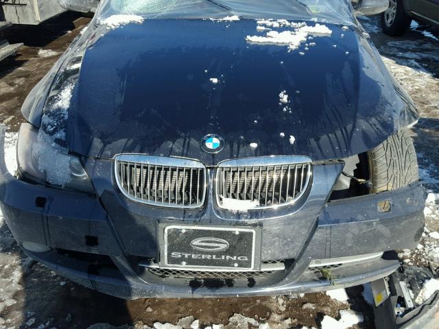 WBAVB73568KY65147 - 2008 BMW 335 I BLUE photo 7