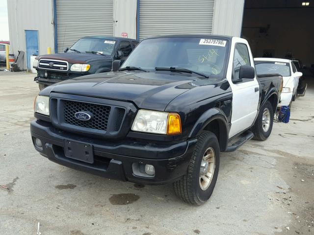 1FTYR10U14PA41400 - 2004 FORD RANGER BLACK photo 2