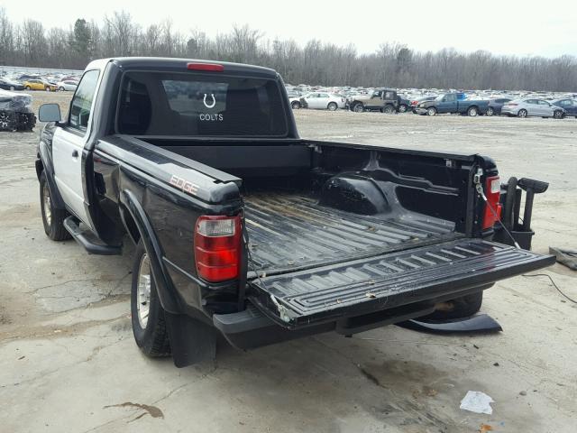 1FTYR10U14PA41400 - 2004 FORD RANGER BLACK photo 3