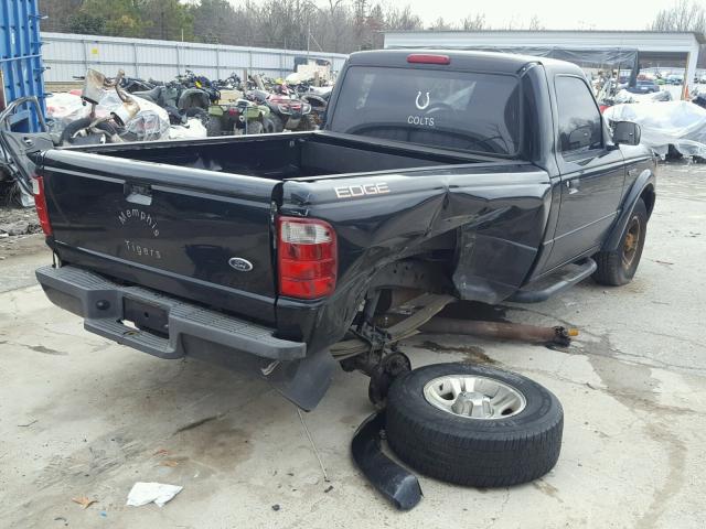 1FTYR10U14PA41400 - 2004 FORD RANGER BLACK photo 4