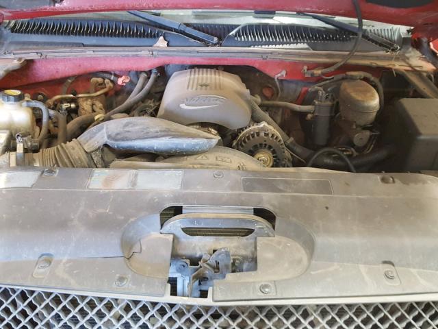 2GCEK19T731167239 - 2003 CHEVROLET SILVERADO RED photo 7