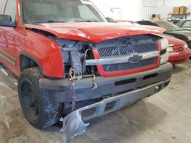 2GCEK19T731167239 - 2003 CHEVROLET SILVERADO RED photo 9