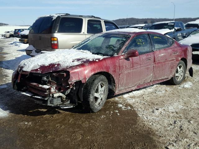 2G2WP522741276577 - 2004 PONTIAC GRAND PRIX MAROON photo 2