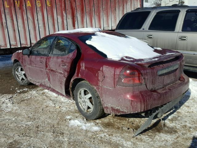 2G2WP522741276577 - 2004 PONTIAC GRAND PRIX MAROON photo 3