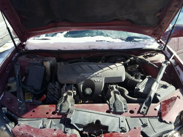 2G2WP522741276577 - 2004 PONTIAC GRAND PRIX MAROON photo 7