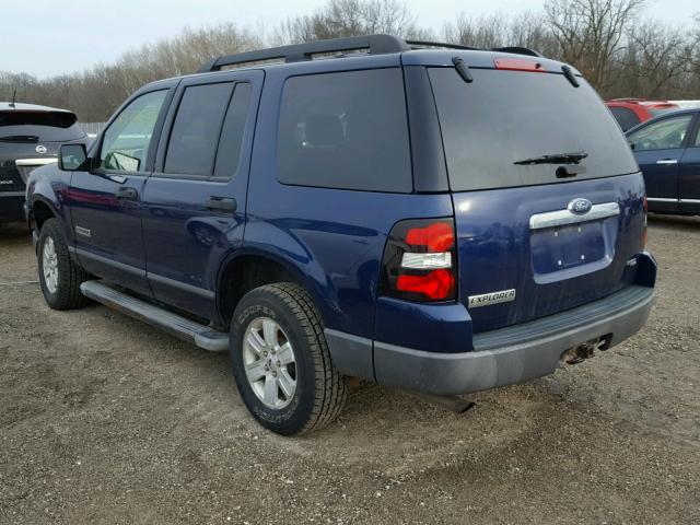 1FMEU72E86UA51223 - 2006 FORD EXPLORER X BLUE photo 3