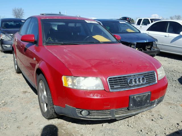 WAULC68E12A260392 - 2002 AUDI A4 1.8T QU RED photo 1