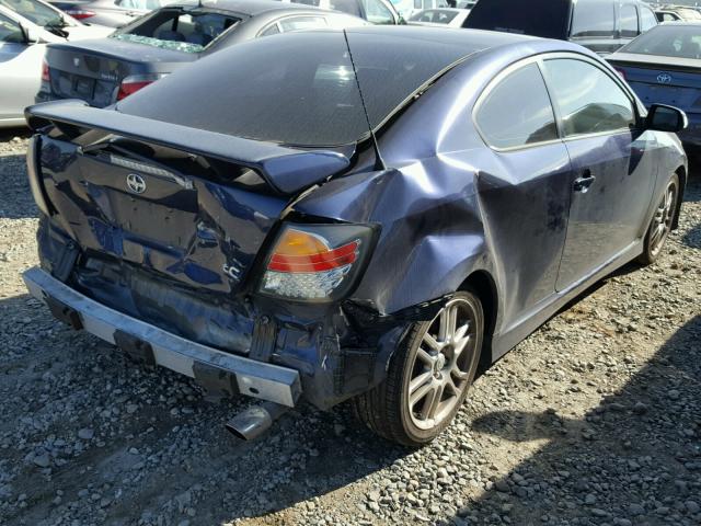 JTKDE177770177773 - 2007 TOYOTA SCION TC BLUE photo 4