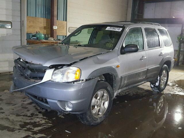 4F2CU08111KM55170 - 2001 MAZDA TRIBUTE LX SILVER photo 2