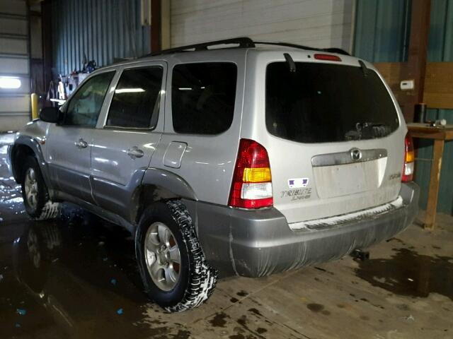 4F2CU08111KM55170 - 2001 MAZDA TRIBUTE LX SILVER photo 3