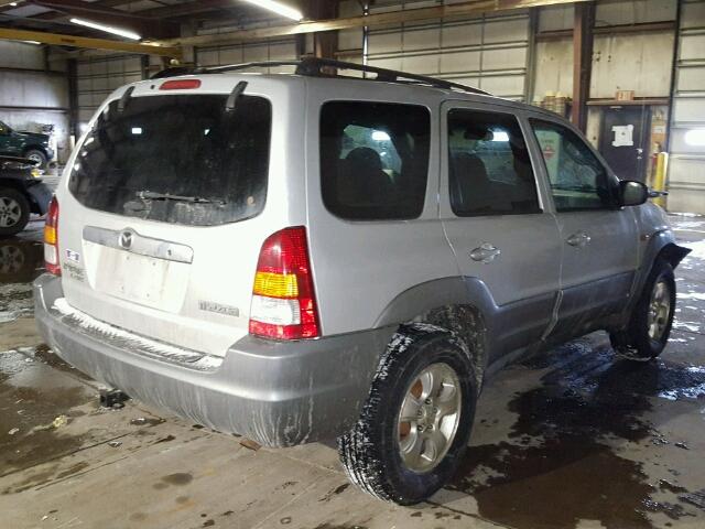 4F2CU08111KM55170 - 2001 MAZDA TRIBUTE LX SILVER photo 4