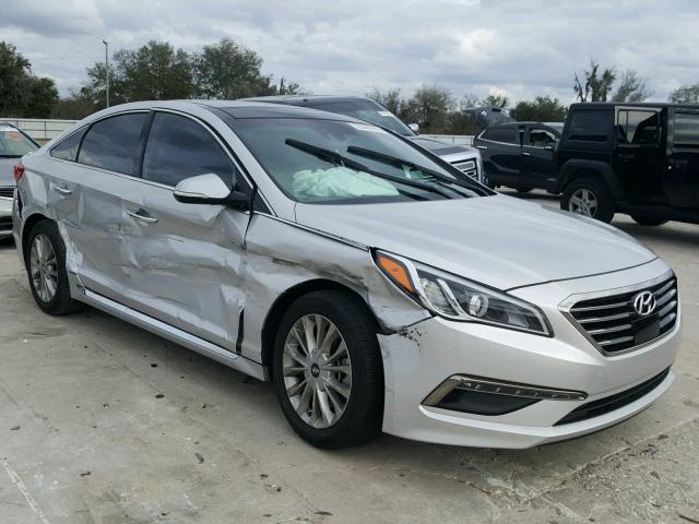 5NPE34AF9FH224080 - 2015 HYUNDAI SONATA SPO SILVER photo 1