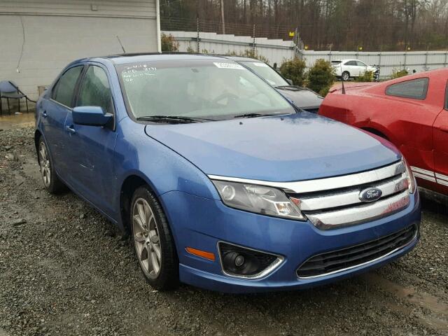 3FAHP0JA4AR268191 - 2010 FORD FUSION SEL BLUE photo 1