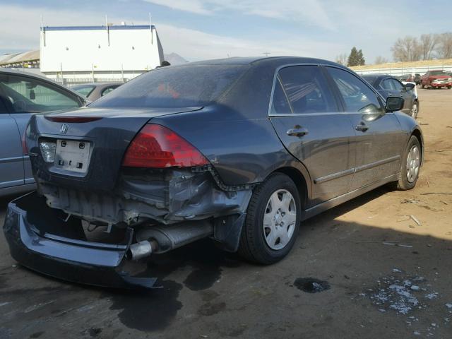 1HGCM56426A130682 - 2006 HONDA ACCORD LX GRAY photo 4