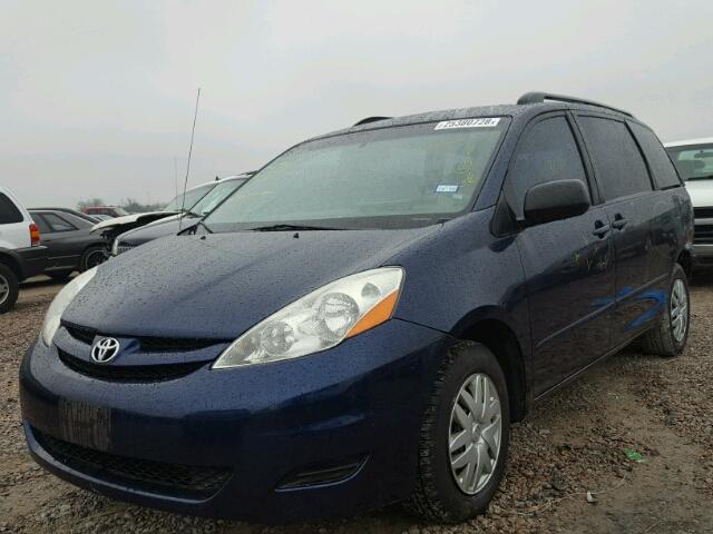 5TDZA23C46S587282 - 2006 TOYOTA SIENNA CE BLUE photo 2