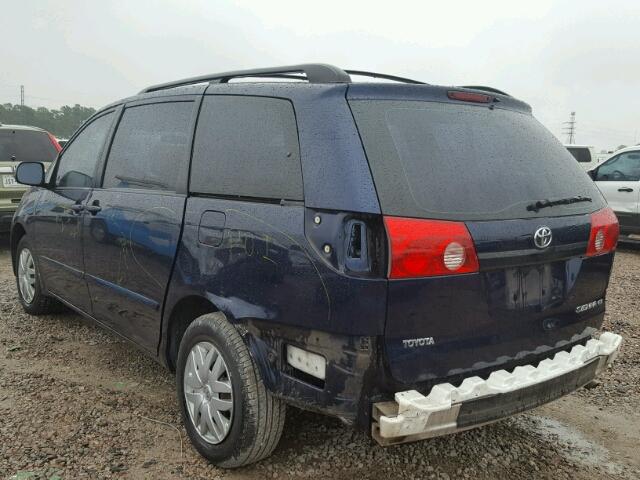 5TDZA23C46S587282 - 2006 TOYOTA SIENNA CE BLUE photo 3