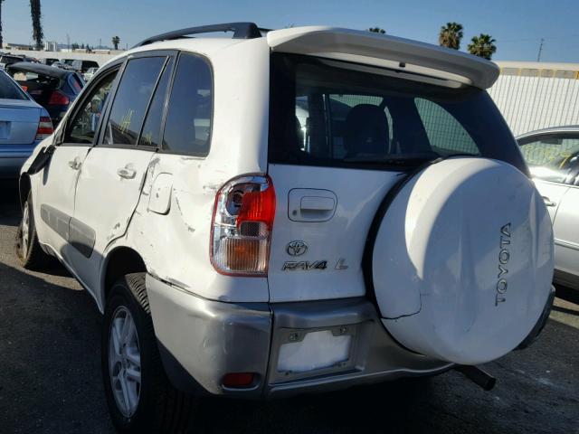 JTEGH20V110008300 - 2001 TOYOTA RAV4 WHITE photo 3