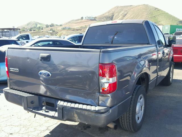 1FTRF12228KC59132 - 2008 FORD F150 GRAY photo 4