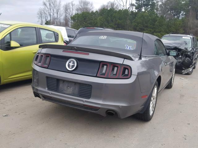 1ZVBP8EM2D5243054 - 2013 FORD MUSTANG CHARCOAL photo 4