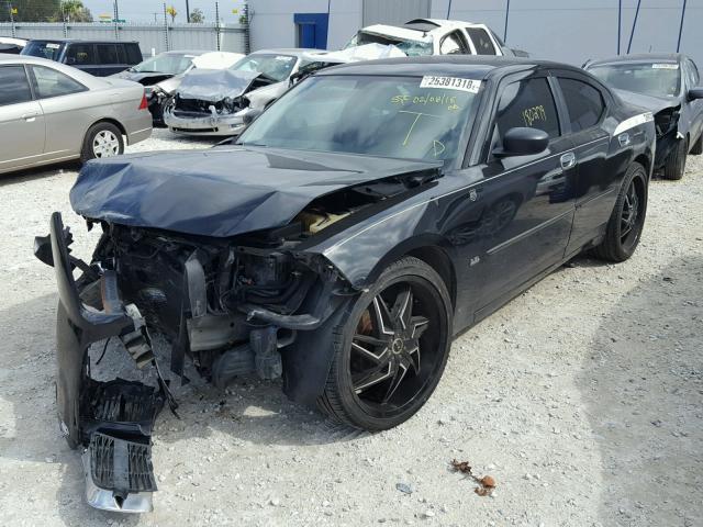 2B3KA43G96H174001 - 2006 DODGE CHARGER SE BLACK photo 2