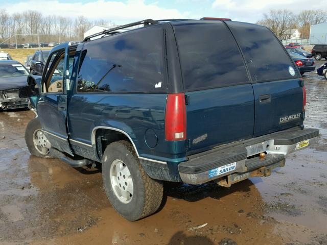 3GNEK18K8SG117357 - 1995 CHEVROLET TAHOE K150 GREEN photo 3