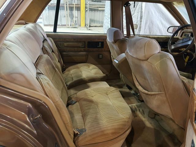 1G4HR54C7KH433762 - 1989 BUICK LESABRE LI BROWN photo 6