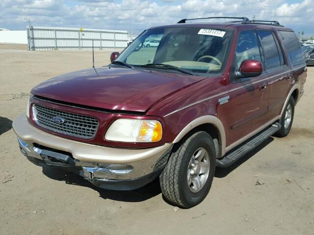 1FMRU17L1WLB14917 - 1998 FORD EXPEDITION MAROON photo 2